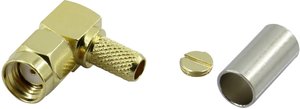 Złącze SMA odwrócone TRU COMPONENTS SMA-JWC-RG58 1372237 złącze męskie kątowe 50 Ω 1 szt.