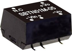Moduł przetwornicy SMD DC/DC MeanWell serii SBTN01 SMD Case Single Output: Moc 1:1: Nieregulowana do 1W Moduł przetwornicy DC/DC Mean Well SBTN01L-05 SBTN01L-05, 1 W, 200 mA, 1 szt.