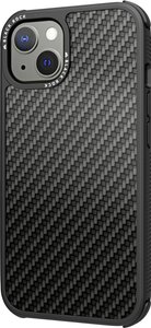 Black Rock Robust Real Carbon Cover Apple iPhone 13 czarny