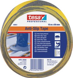 tesa® Anti-Slip 60951 DIN 51130 — Do rzucającego się w oczy oznakowania obszarów niebezpiecznych Taśma antypoślizgowa tesa tesa® Professional 60951-00000-00 (D x S) 15 m x 50 mm 15 m 1 szt.