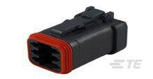 Obudowa złącza pin żeńskiego na kabel TE Connectivity DT06-6S-EP06, wire-to-wire, piny: 6, 1 szt.
