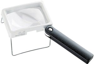 Lupa ręczna Eschenbach  2034  Współczynnik powiększenia: 3.5 x Rozmiar soczewki: (D x S) 75 mm x 50 mm biały, czarny