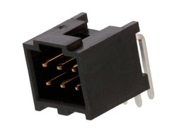 Molex 901303206 Listwa połączeniowa z ryglem Wymiary siatki: 2.54 mm Ilość pinów: 6 Ilość rzędów: 2 1 szt. paleta