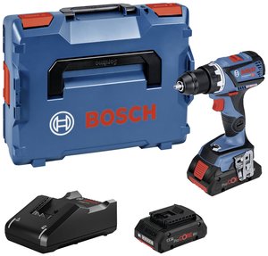 Wiertarko-wkrętarka akumulatorowa Bosch Professional GSR 18V-60 0.601.9G1.10C 18 V  bezszczotkowy, zaw. 2 akumulatory, zaw. ładowarkę, zaw. walizkę