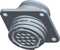 Obudowa gniazda CPC z prostokątnym kołnierzem TE Connectivity 206043-1, 1 szt.