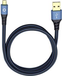 Kabel USB Oehlbach USB Plus Micro, USB 2.0, Złącze męskie USB-A, Złącze męskie USB Micro-B, 5.00 m