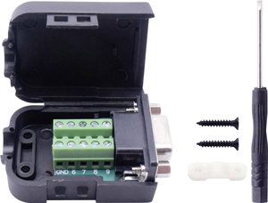 Złącze żeńskie do zabudowy D-Sub TRU COMPONENTS T1904C091, rzędy: 2, styki: 9, 1 szt.