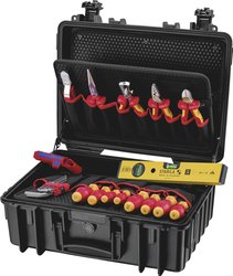 KNIPEX 00 21 34 HL S2 walizka narzędziowa „Robust23 Start” 24 części Walizka narzędziowa z wyposażeniem Knipex 00 21 34 HL S2