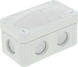 Skrzynka przyłączeniowa Wiska COMBI 206/5 LG, IP66/IP67, (D x S x W) 85 x 49 x 51 mm, szaro-biały (ral 7035), 1 szt.