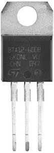 Triaki STM do 40A BTA_, BTB_ TO220AB, T STMicroelectronics BTA16-600BWRG N/A N/A N/A