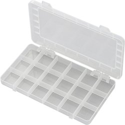 Skrzynka TRU COMPONENTS PP18-01 1570100, Ilość przegród: 18, (D x S x W) 195 x 100 x 13 mm