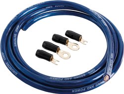 Zestaw kabli zasilających Sinuslive BK-25M, 25 mm2, niebieski, 2 m