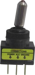 Przełącznik samochodowy TRU COMPONENTS TC-R13-61L2 ILLUMINATED RED 1587806, 1 x wył/wł, 12 V/DC, 20 A