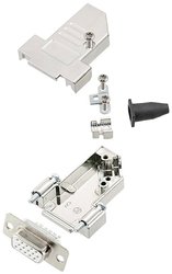 Zestaw listew żeńskich D-Sub encitech DTSL09-SJSRG-S-HDS15-W-K 6355-8092-11, rzędy: 3, styki: 15, 45 °, 1 szt.