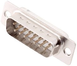 Listwa męska D-Sub encitech DM15-SP-W 2108-0200-02, rzędy: 2, styki: 15, 180 °, 1 szt.