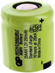 Akumulator specjalny GP Batteries 110558, NiMH, 250 mAh, 1.2 V, 1 szt.