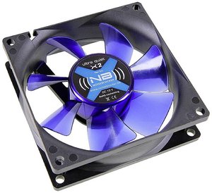 NoiseBlocker BlackSilent Fan X2 Wentylator do obudowy PC czarny (S x W x G) 80 x 80 x 25 mm