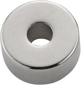 Magnes neodymowy pierścieniowy N-35 M, 1.2 T, 13x6 mm