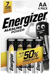 Baterie AA Energizer Power LR06 E300132900, 1.5 V, alkaliczno-manganowe, 4 szt.