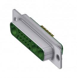 Złącze D-Sub, hybrydowe Deltron Connectors DTS 13W3 SZ, styki: 13, 180 °, 1 szt.