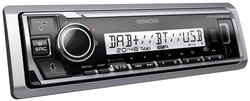 Morski odbiornik mediów cyfrowych z Bluetooth, radiem cyfrowym DAB+ i Amazon Alexa Control Radio samochodowe Kenwood KMR-M508DAB, 4 x 50 W