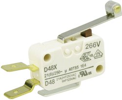 Mikroprzełącznik D489-V3RD 250 V/AC 21 A 1 x wł/(wł) ZF  chwilowy 1 szt.