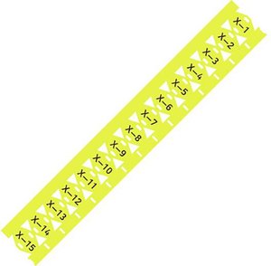znaczniki wiązek kablowych, dla inteligentnych drukarek, do użytku z opaskami kablowymi, 25x11mm, żółty System znakowania kabli WAGO 211-835/000-002 211-835/000-002, 25 x 10 mm, 500 szt.