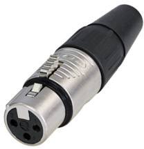 Złącze męskie XLR Rean AV RC3F-BAG RC3F-BAG, złącze żeńskie proste, 1 szt.