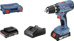 Wiertarko-wkrętarka akumulatorowa Bosch Professional GSR 18V-21 06019H100A 18 V 2.0 Ah zaw. 2 akumulatory, zaw. walizkę, zaw. ładowarkę