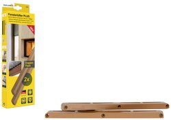 Wrębowy nawiewnik okienny Schellenberg plus brązowy, zestaw startowy Zestaw startowy wentylatora okiennego Schellenberg 46609, 2 szt.