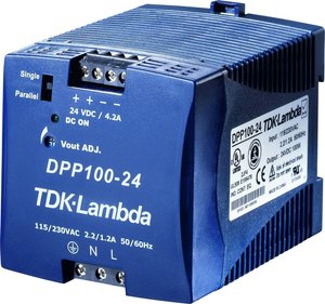 Zasilacz na szynę DIN TDK-Lambda DPP100-24, 24 V/DC, 4.2 A, 100 W