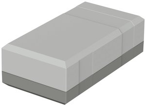 Obudowa elektroniki ELEGANT EG 1240 Bopla 32124002 polistyrol (EPS) szaro-biały (ral 7035) 125 x 67 x 40  1 szt.
