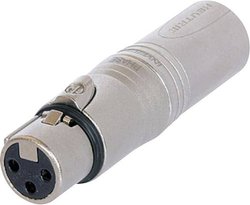 Adapter XLR NA3FM złącze żeńskie XLR - złącze męskie XLR Neutrik NA3FM 1 szt.