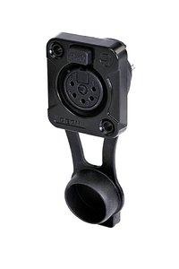Złącze męskie XLR Rean AV RRX5F-Z-001-1 RRX5F-Z-001-1, mosiądz, złącze żeńskie do wbudowania, 1 szt.