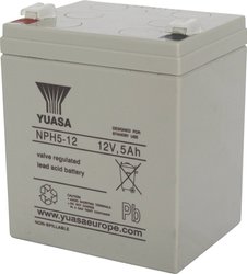 Akumulator ołowiowy Yuasa NPH 5-12 NPH 5-12, AGM, 12 V, 5 Ah