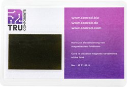 TRU COMPONENTS Karta wizualizacyjna pola magnetycznego  MVC11HGM (D x S) 95 mm x 65 mm Magnetyczna powierzchnia wyświetlacza: (D x S) 40 mm x 27 mm