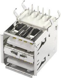 Gniazdo do zabudowy USB-a Print 2xUSB econ connect USBBU2A, 1 szt.