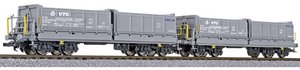 Wagon towarowy zamknięty Liliput L230156 H0 zestaw 2 wywrotek SBB