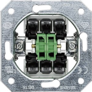Siemens Osprzęt elektroinstalacyjny  Płytka przycisku Przełącznik schodowy Delta aluminiowy (metaliczny) 5TA2118