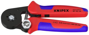 Samoregulujące narzędzie do zaciskania tulejek z wejściem bocznym Zaciskarka Knipex 97 53 14, 0.08 do 16 mm²