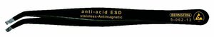 Pęseta SMD, kątowa, z wnęką chwytającą, z powłoką ESD Pęseta do SMD Bernstein Tools  5-062-13 115 mm