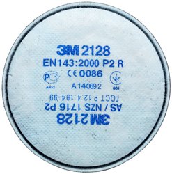 Filtr cząstek stałych z węglem aktywnym, P2R Filtr 3M 2128  20 szt.
