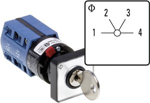 Przełącznik kluczykowy Kraus & Naimer CG4 A231-600 FS2 V750D/2J, 10 A, IP66