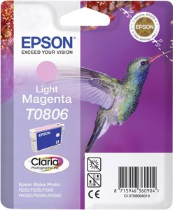 Tusz Epson T080640, oryginalny, jasna magenta