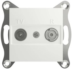 Schneider Electric   Gniazdo telewizyjne i radiowe  Asfora biały (RAL 9003) EPH3300721D