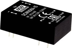 Przetwornica napięcia DC/DC MeanWell serii DCWN06 DIP24 / DIL24 Case Dual Output stosunek napięcia wejściowego: 2:1 moc: 6W Moduł przetwornicy DC/DC Mean Well DCWN06B-12 DCWN06B-12, 6 W, 250 mA, 1 szt.