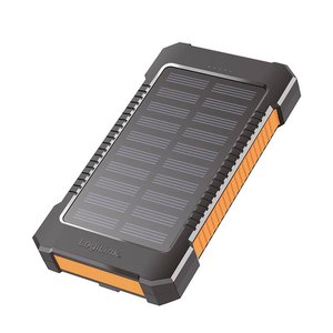 Powerbank solarny 6000 mAh, z latarką, 2x USB-A Powerbank solarny LogiLink PA0290   6000 mAh