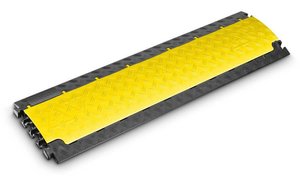 Mostek kablowy DEFENDER by Adam Hall 85150, (D x S x W) 1010 x 285 x 32 mm, czarny, żółty, 1 szt.