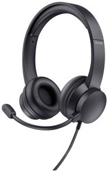 Zestaw słuchawkowy On Ear Trust Ayda 25088 Stereo czarny