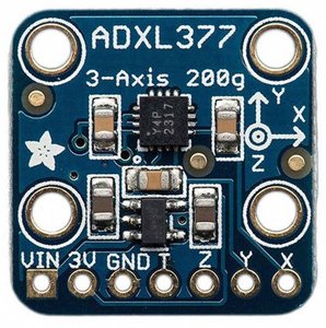 ADXL377 - High-G Triple-Axis Accelerometer (±200g Analog Out) Płyta rozszerzeń Adafruit 1413 Czujnik przyspieszenia 1 szt.
